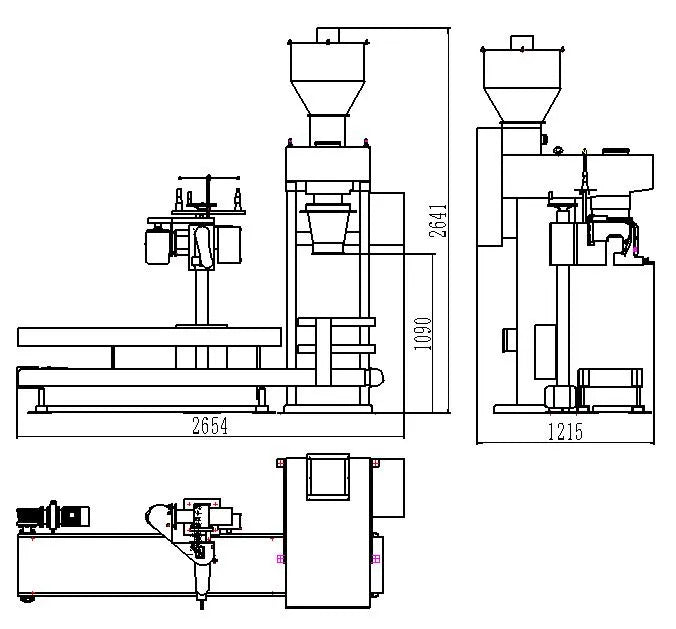 Ewinall DCS-25 Semi-Automatic Rice & Grain Bagging Machine – 2–25kg Weighing, Filling & Sewing System for Flour, Corn, Soybean and Feed