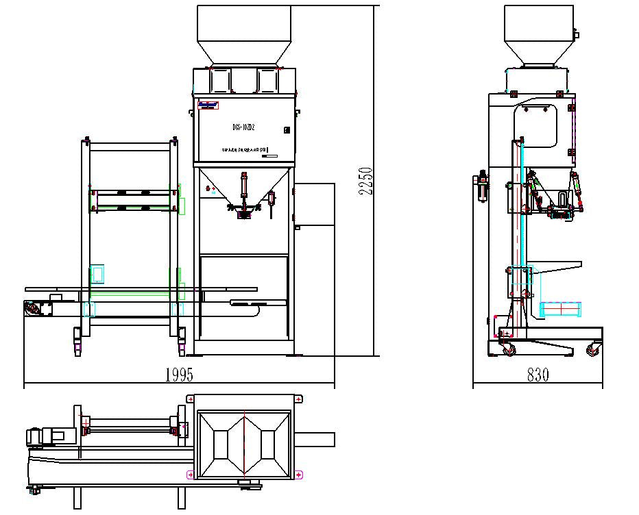 Báscula cuantitativa y envasadora DCS-10ZD2 de 0,5 a 10 kg | Báscula para envases pequeños