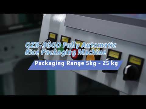 Ewinall QZB-900D Fully Automatic Rice Packaging Machine | 5–25kg High‑Speed Bagging for Rice & Granules