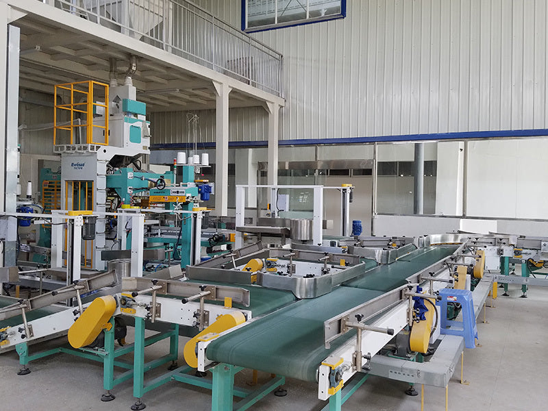 One-stop double-sided vacuum packaging workstation(fully automatic vacuum packaging machine + soft packaging + rejection + stacking + heat shrink film process)