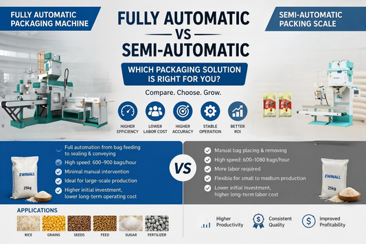 Fully Automatic Packaging Machine vs Semi-Automatic Packaging Scale: Which Is Better for Rice, Grain, and Seed Packaging?