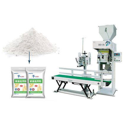 Ewinall DCS-25 Semi-Automatic Rice & Grain Bagging Machine – 2–25kg Weighing, Filling & Sewing System for Flour, Corn, Soybean and Feed