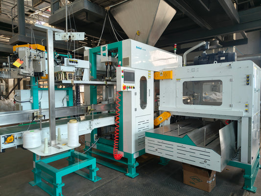 Ewinall QZB-700M Automatic Rice & Grain Packaging Machine | Fully Automatic Bagging & Sewing Solution for 25–50kg Bags