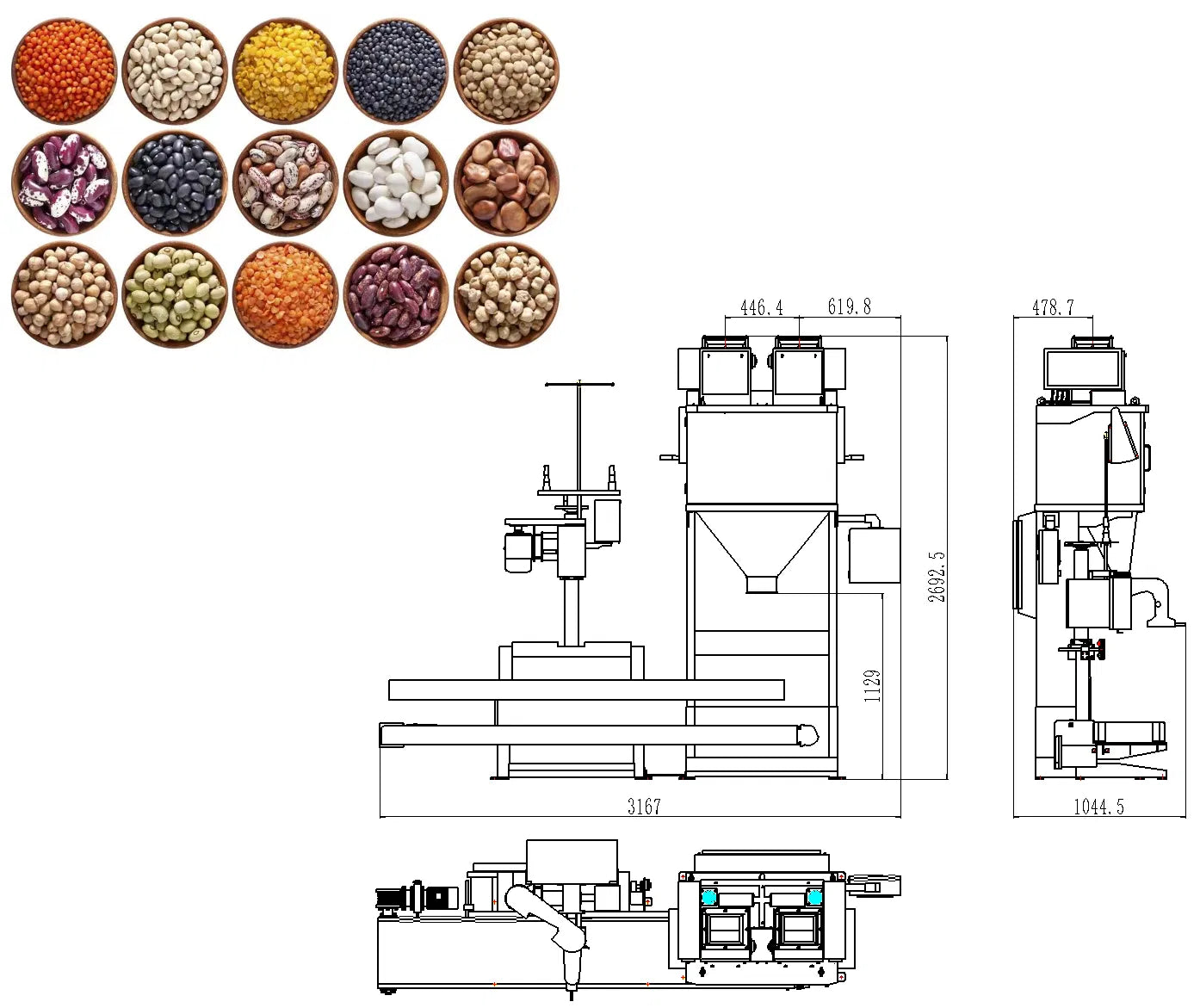 Ewinall High Precision 5-25kg Fast Packing Machine for Efficient Distribution