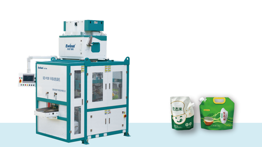 Ewinall BZD-900R Semi-Automatic Spout Pouch Packing Machine – 2.5-5kg Rice & Granule Stand-Up Bag Filling and Sealing