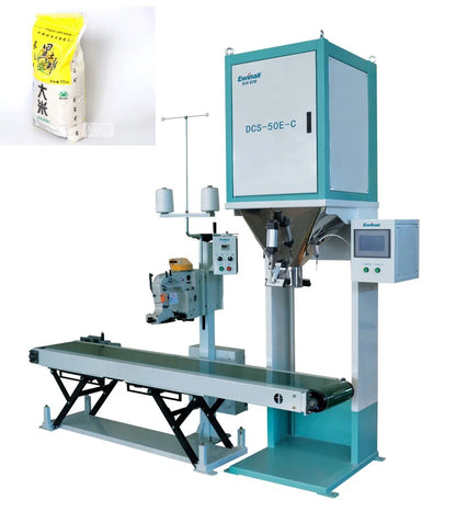 Ewinall DCS-50E-C Rice Bagging Machine |10-50kg Automatic Rice, Feed & Grain Packaging Solution