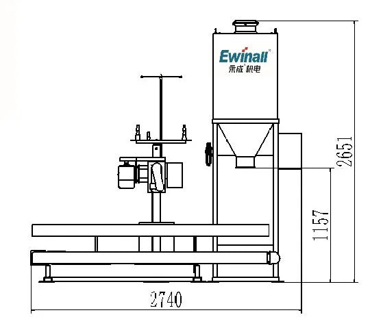 Ewinall DCS-50E-C Rice Bagging Machine |10-50kg Automatic Rice, Feed & Grain Packaging Solution
