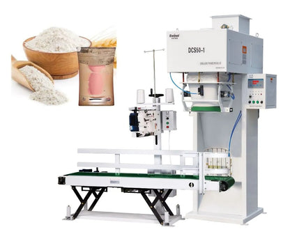 Ewinall DCS-50FT-1 Powder Packaging Machine | 40-50kg Semi-Automatic Flour, Feed & Bran Bagging Solution