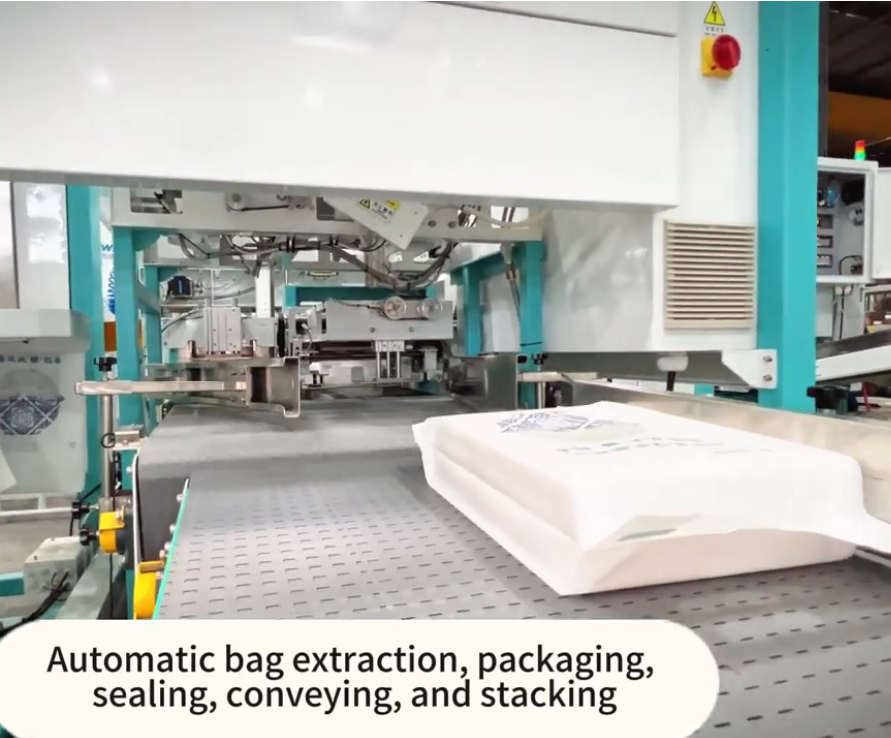 Ewinall One-Stop Six-Sided Vacuum Packaging System for Rice & Grains | Automated Packaging Line