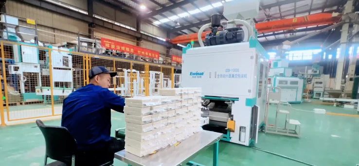 Ewinall QZB-1000S Fully Automatic Six-Sided Vacuum Packaging Machine | High-Speed Rice, Grain & Bean Packaging Line