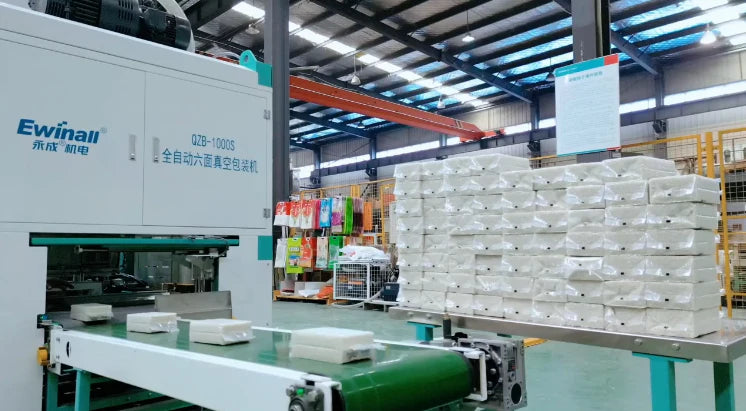 Ewinall QZB-1000S Fully Automatic Six-Sided Vacuum Packaging Machine | High-Speed Rice, Grain & Bean Packaging Line