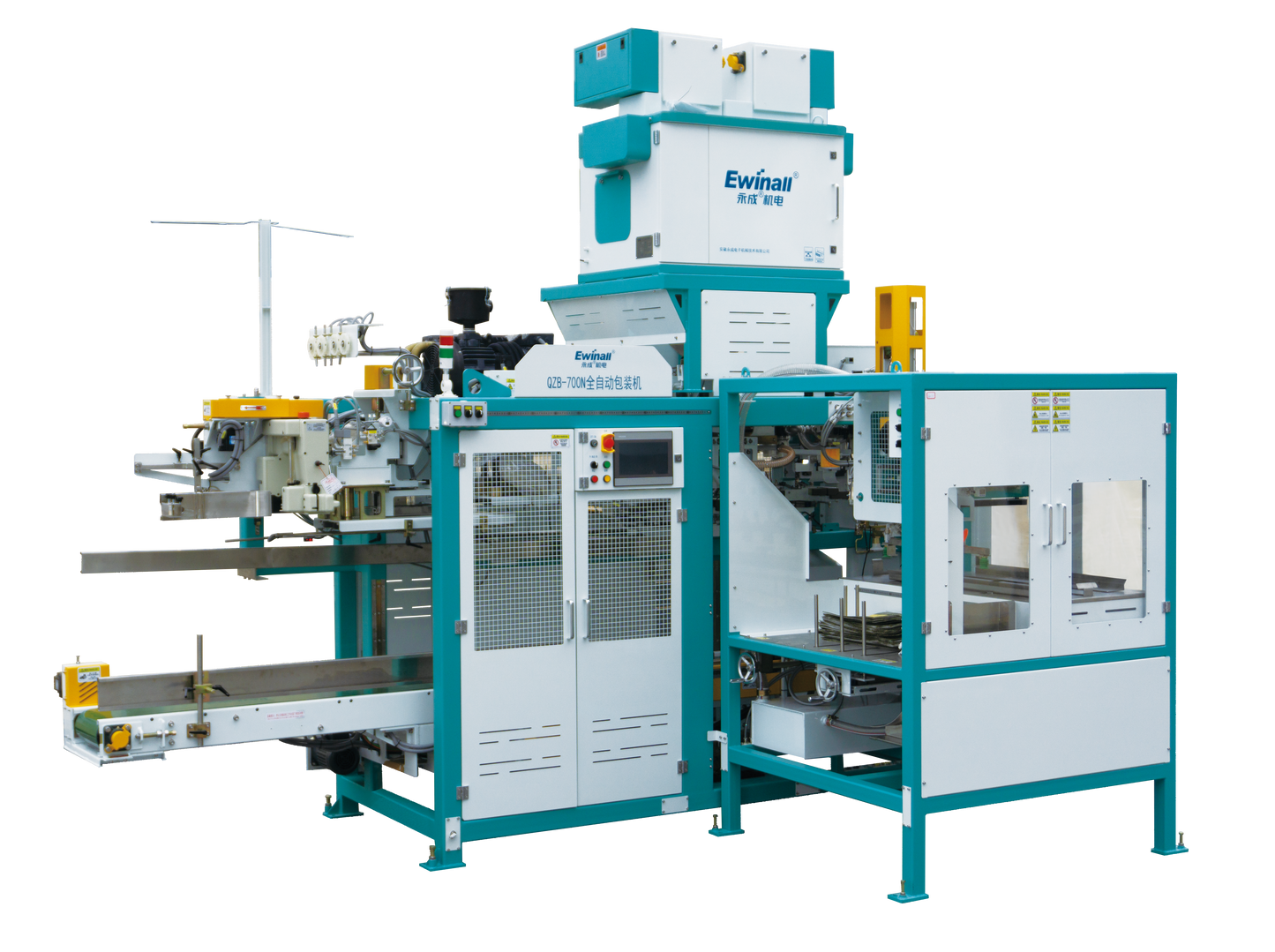 Ewinall QZB-700N Automatic Rice Packaging Machine | 2.5–25kg Open‑Mouth Woven Bagging