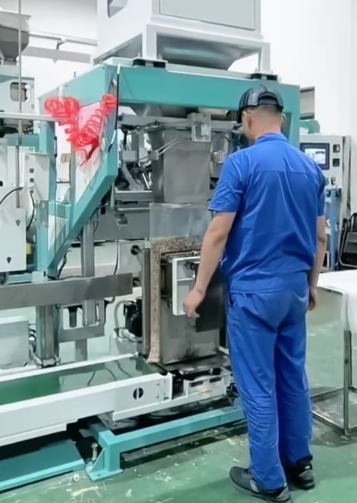 Ewinall BZD-200Z Semi-Automatic Large Bag Vacuum Packing Machine – 12.5-25kg Dual-Shape Vacuum & Outer Bag Sewing System
