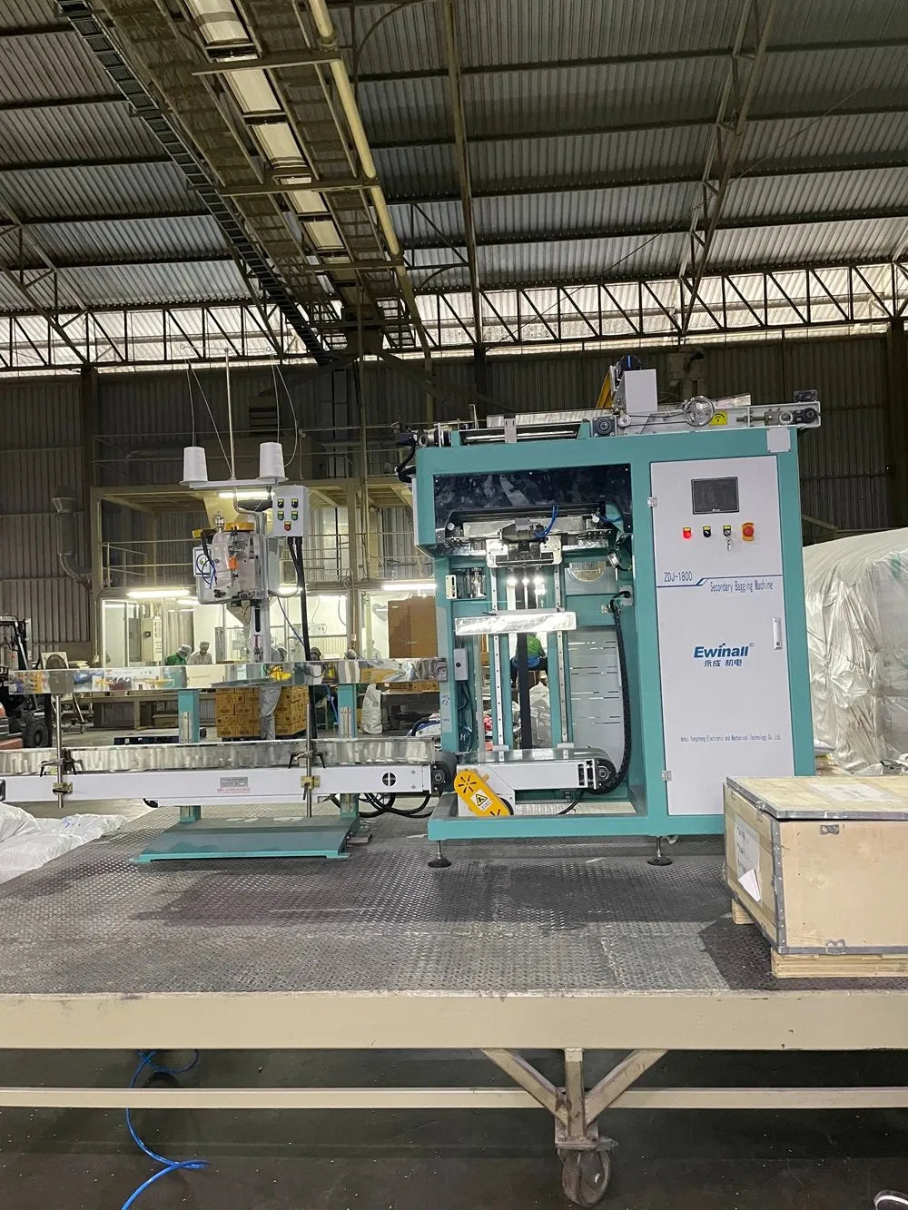 Ewinall ZDJ-1800 Secondary Bagging Machine | 5–10kg Semi‑Auto Bagging for Rice & Flour