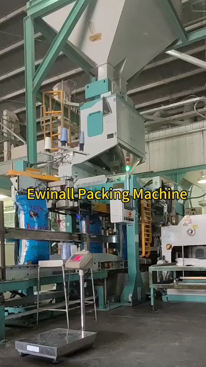 Ewinall_Qzb-600m 25kg_50kg Rice Bagging Machine Fully Automatic Corn Peas Grain Soybean Beans Seed 